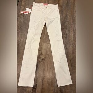 Fiorucci White Distressed Jeans Size 28 New